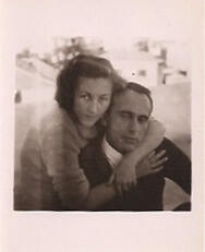Holocaust survivor Ava Kadishson Schieber and her first husband Yitzek Kadishson.